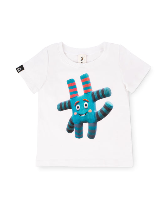 Balts t-krekls ar Dieziņa apdruku