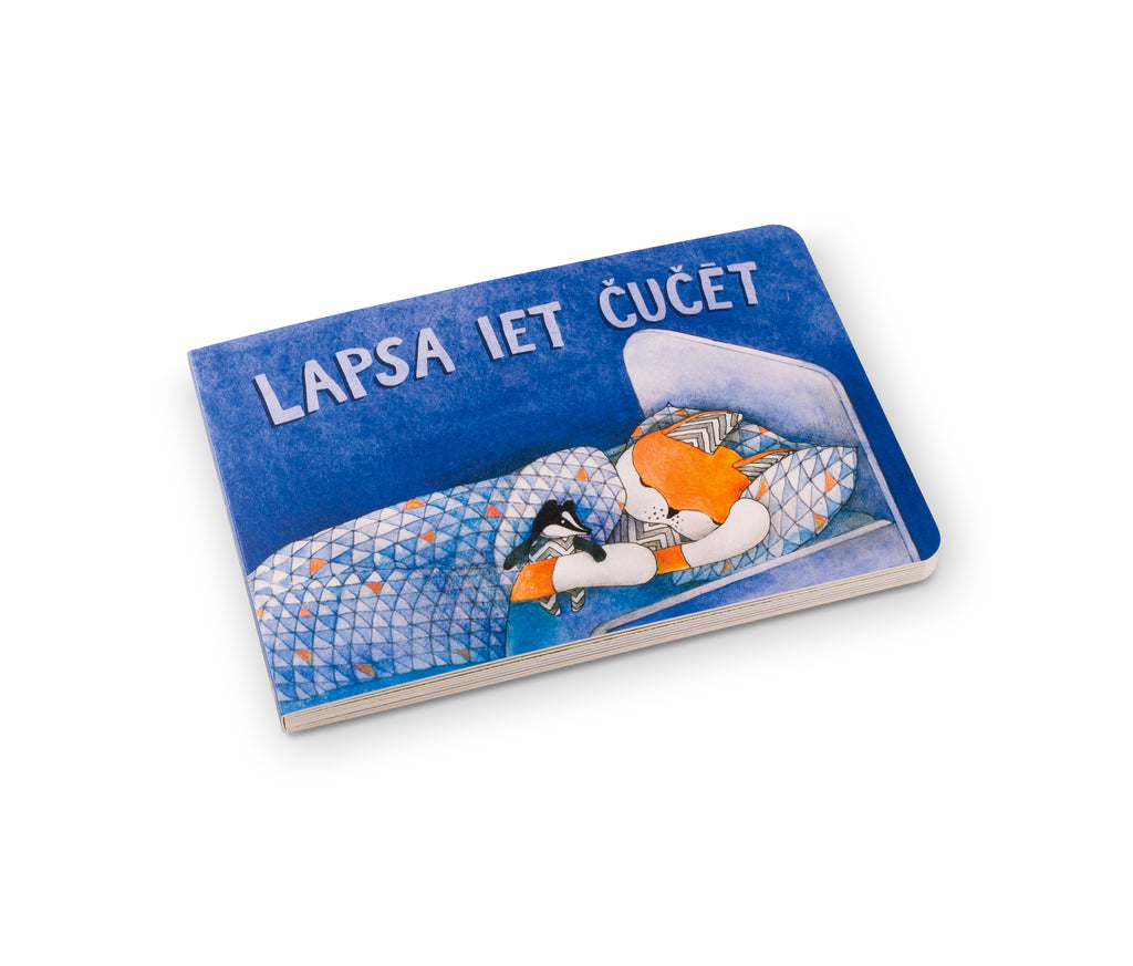 Kartona bilžu grāmata "Lapsa iet čučēt"